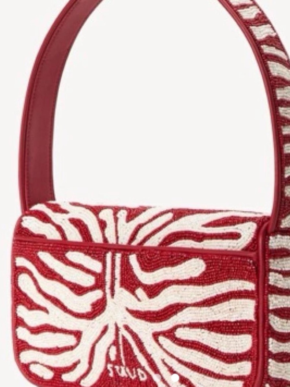 STAUD Tommy zebra red bag